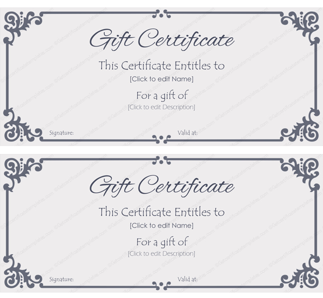 Restaurant Gift Certificates Templates Best Of Elegant Gift Certificate Template T Certificate Template Tvoucher Editable Tvoucher