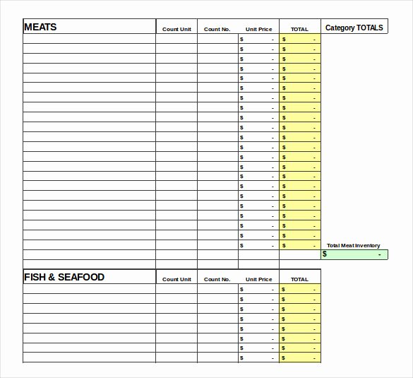 Restaurant Inventory Management Excel Lovely 17 Food Inventory Templates Doc Pdf