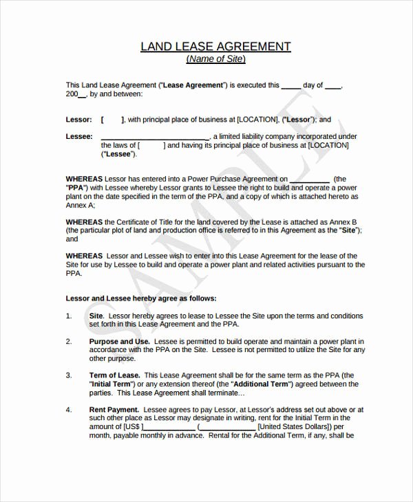 Restaurant Lease Agreement Pdf Fresh Free 39 Sample Lease Agreement forms In Pdf
