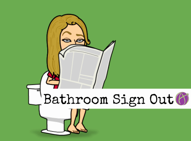 Restroom Sign Out Sheet Luxury Bathroom Sign Out Sheet Teacher Tech