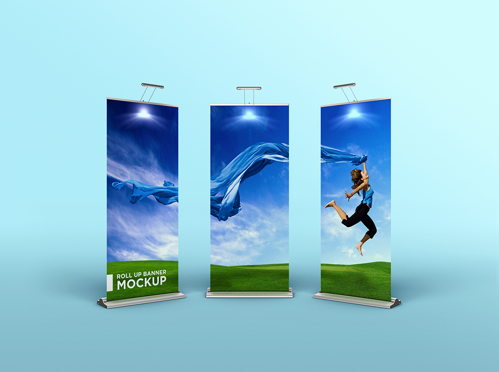 Roll Up Banner Mockup New Roll Up Banner Mockup by Coloformia On Deviantart