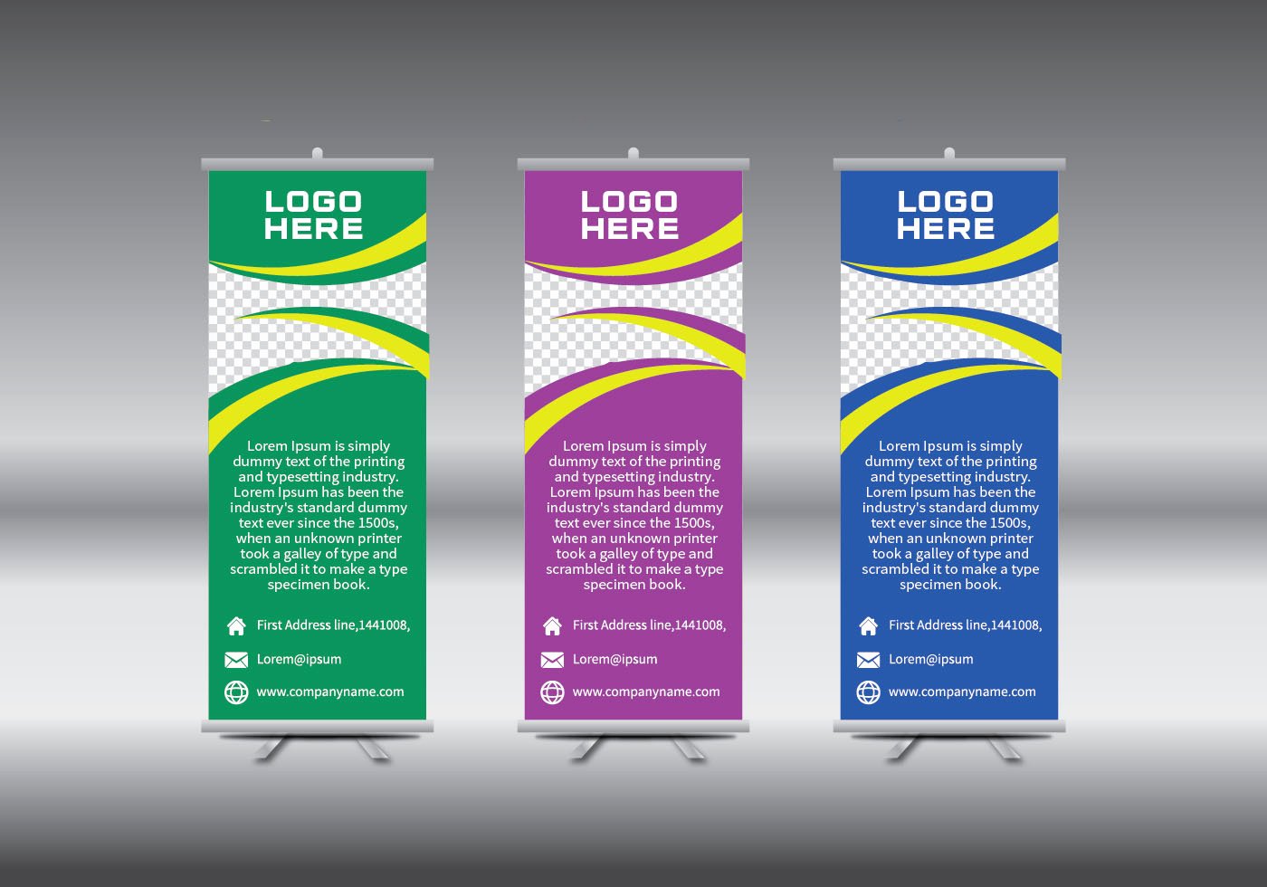 Roll Up Banners Template Best Of Roll Up Banner Template Vector Illustration Download