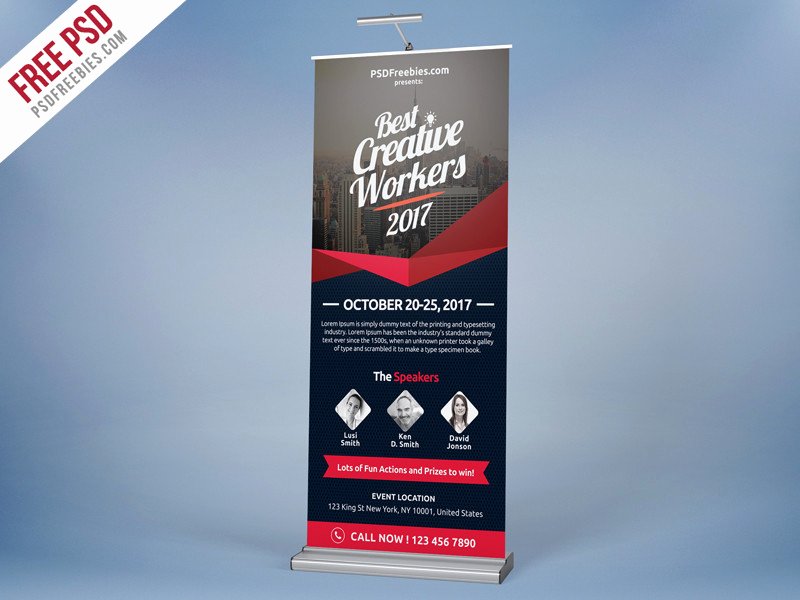 Roll Up Banners Template Inspirational 21 Advertising Banner Designs Examples