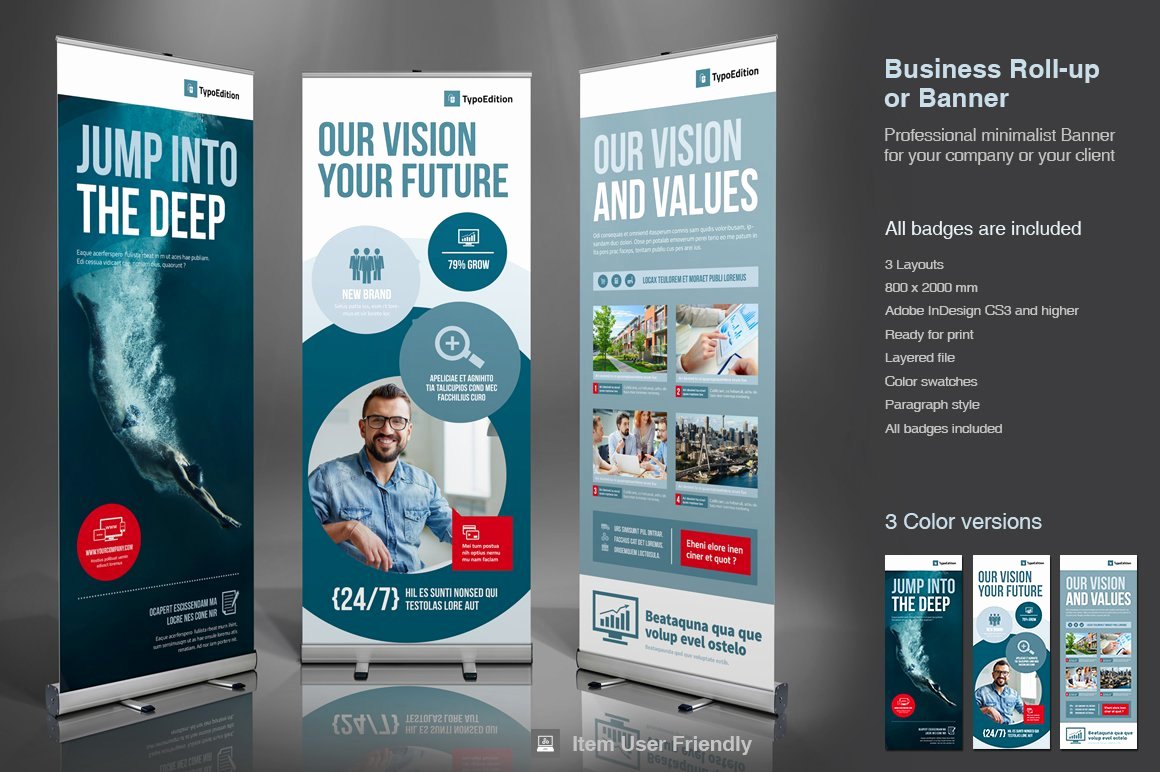 Roll Up Banners Template Lovely Business Roll Up Vol 3 Flyer Templates Creative Market