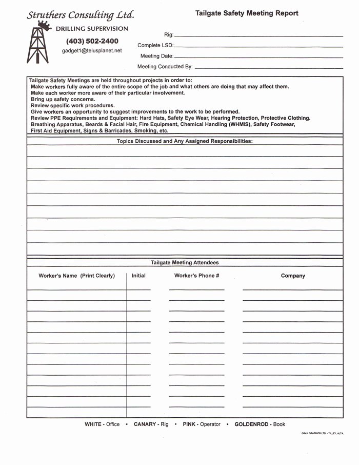 Safety Meeting Sign In Sheet New 24 Of Safety toolbox Meeting form Template