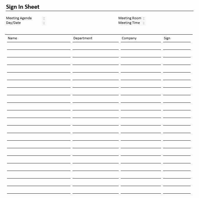 Safety Meeting Sign In Sheet New 8 Free Sample Safety Sign In Sheet Templates Printable Samples