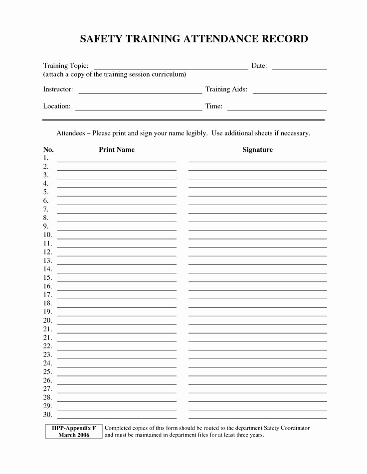 Safety Meeting Sign In Sheet Unique Osha Training Sign In Sheet Google Search Kd Kreations Pinterest
