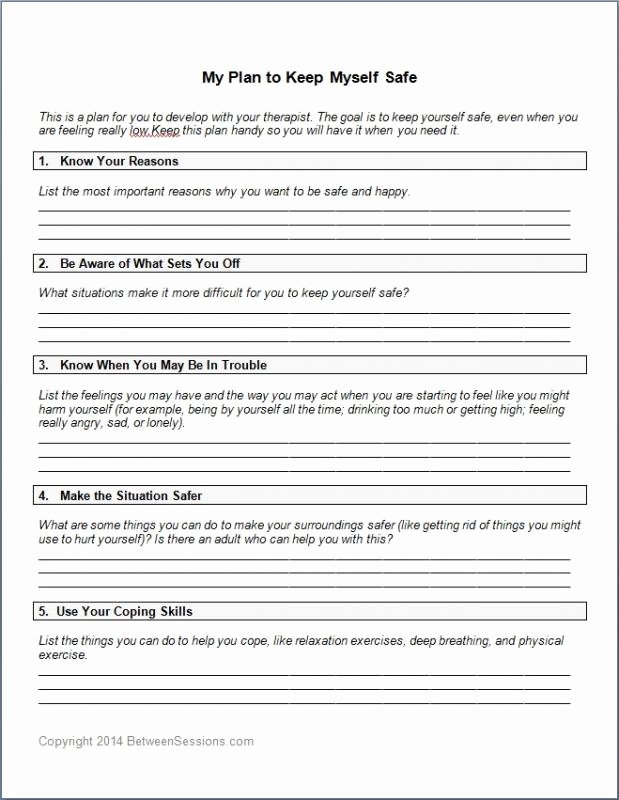 Safety Plan Template for Students Unique Site Specific Safety Plan Template