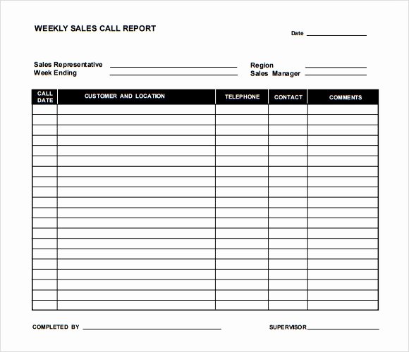 Sales Call Log Template Unique Sample Sales Call Report 13 Documents In Pdf Apple