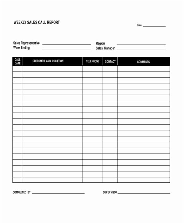 Sales Call Reporting Template Unique Sales Call Report Template 12 Free Word Pdf Apple Pages Google Docs format Download