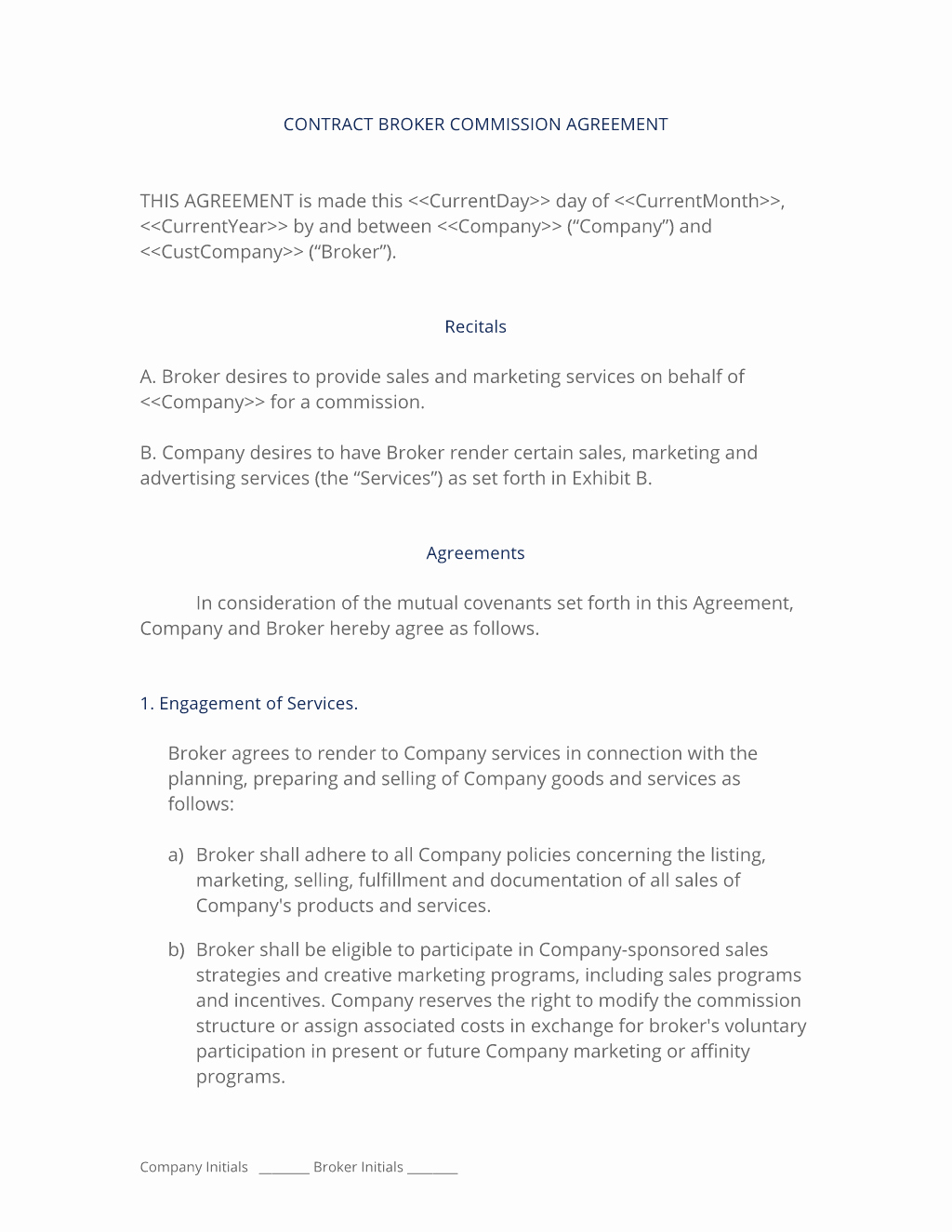 Sales Commission Agreement Pdf Best Of Broker Mission Sales Agreement 3 Easy Steps