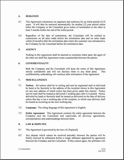 Sales Commission Agreement Pdf New Mission Agreement Templates