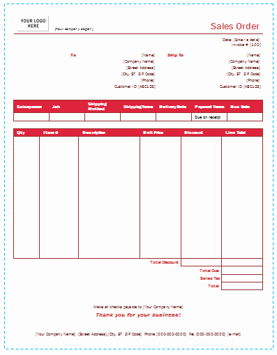 Sales order form Template Awesome Sales order Template In Dotx Pdf Xltx Xlsx formats