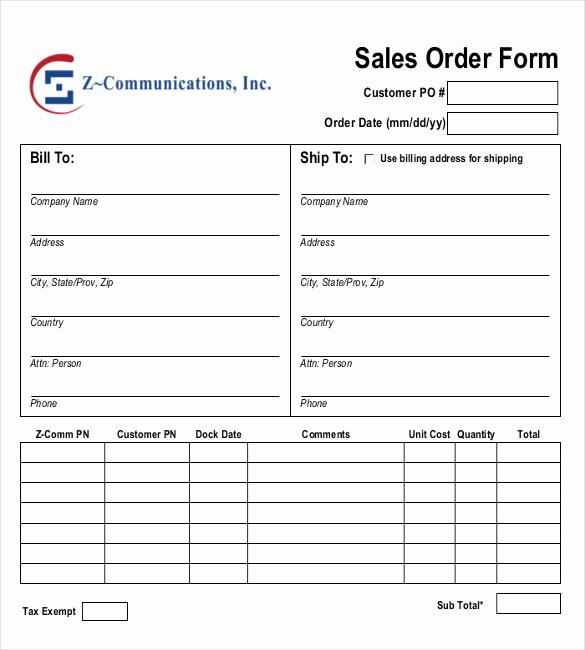 Sales order form Template Inspirational Best Sales order Templates • Easyerp Open source Erp &amp; Crm