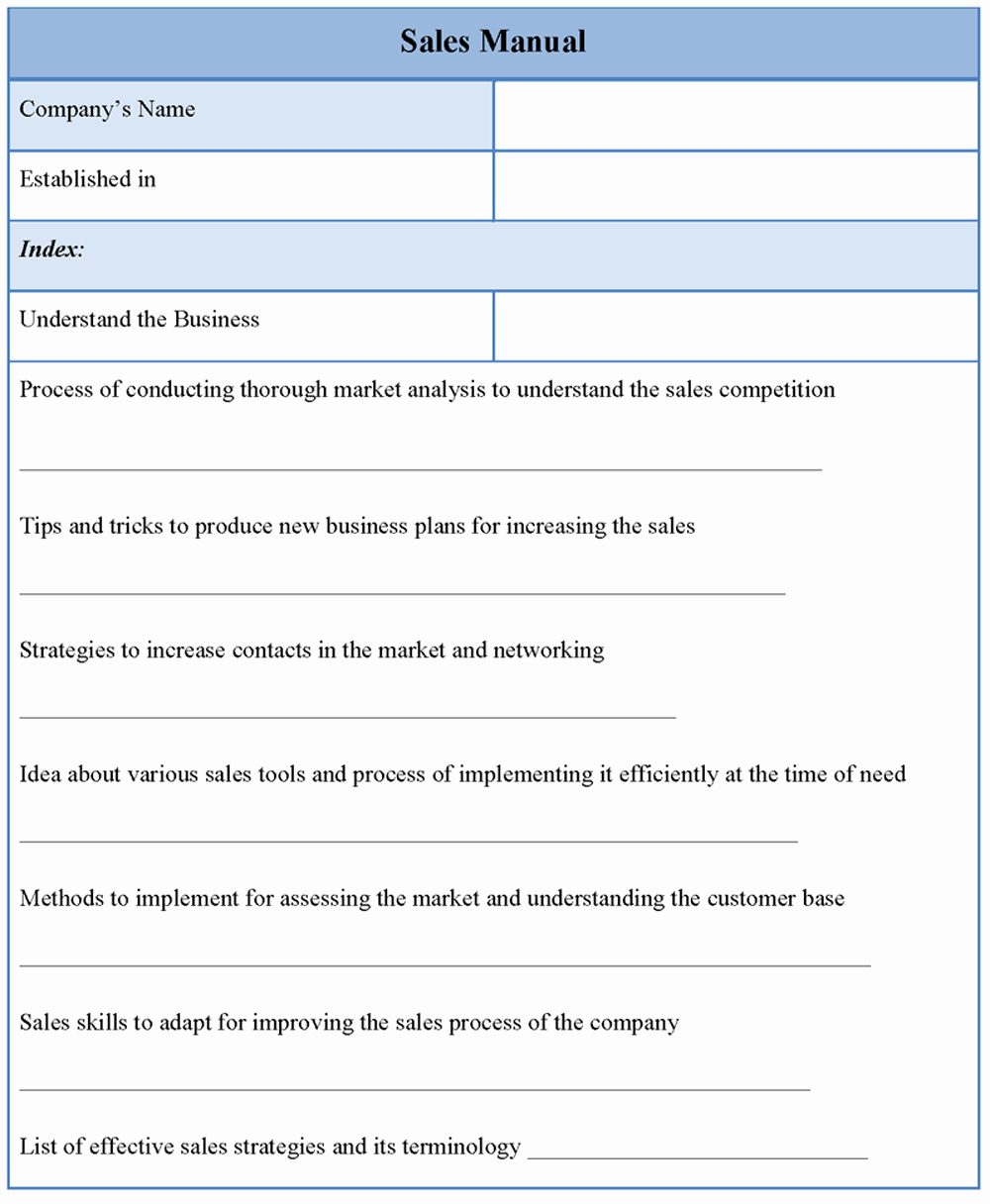 Sales Training Manual Template Best Of Manual Template for Sales Sample Of Sales Manual Template