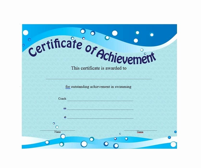 Sample Certificate Of Achievement Inspirational 40 Great Certificate Of Achievement Templates Free Template Archive