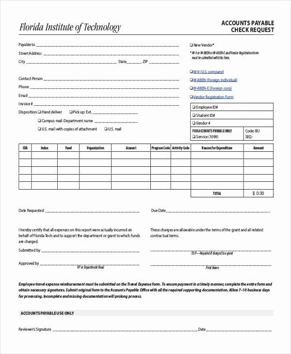 Sample Check Request form Lovely Check Request form 11 Free Word Pdf Documents Download