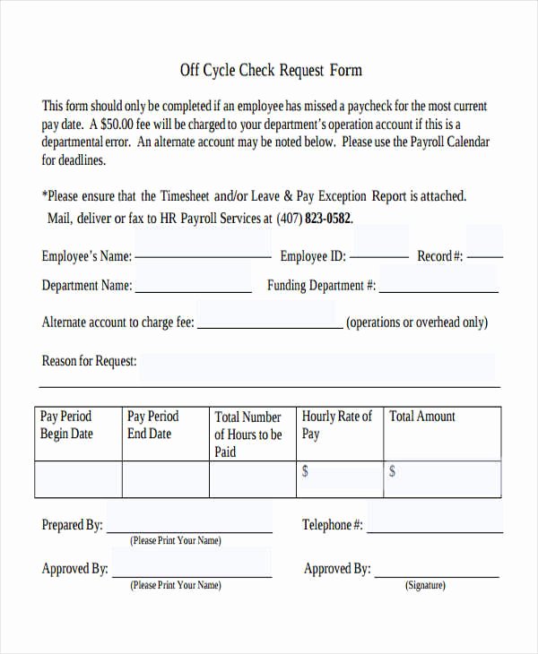 Sample Check Request form Unique Free 29 Sample Check Request forms