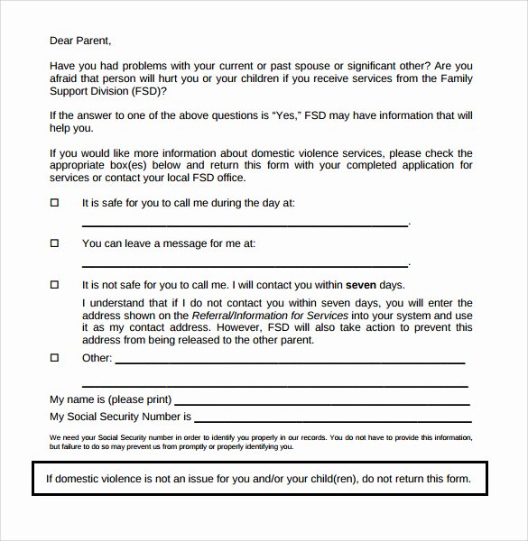 Sample Child Support Agreements New Sample Child Support Agreement 5 Documents In Pdf Word
