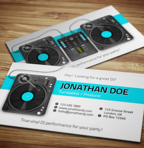 Sample Dj Business Cards Best Of Amazing Dj Business Cards Psd Templates Design