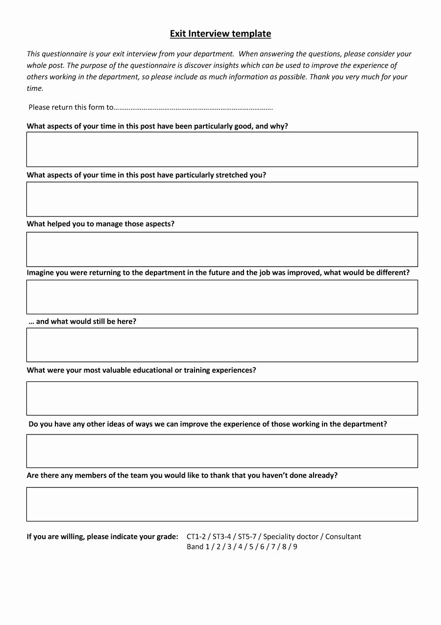 Sample Exit Interview format Best Of 40 Best Exit Interview Templates &amp; forms Template Lab