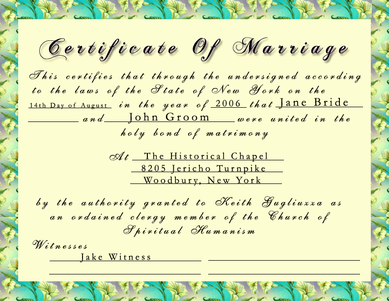 Sample Of Marriage Certificates Elegant Wedding Certificate Quotes Quotesgram