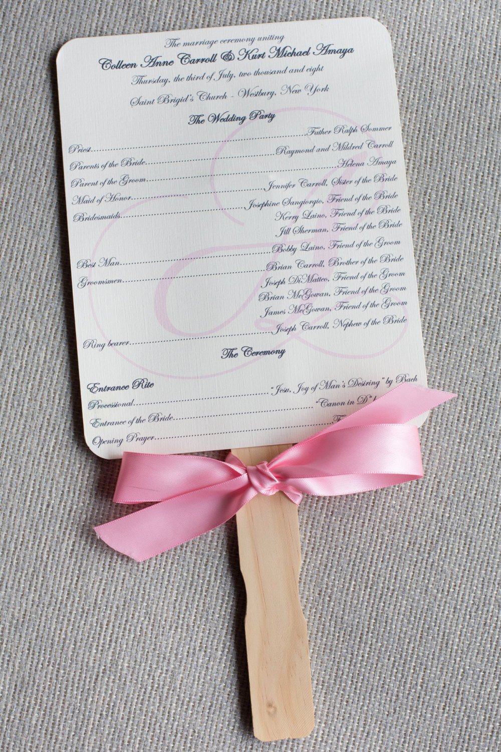 Sample Of Wedding Programme Elegant Wedding Ceremony Paddle Fans Ceremony by Eleven18designstudio