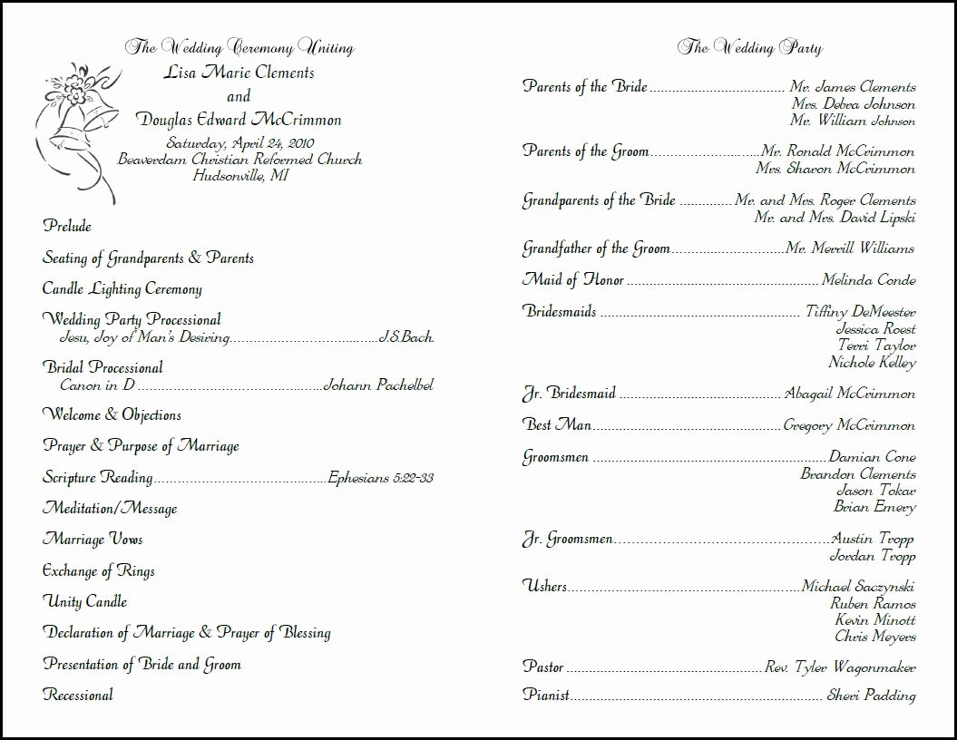 Sample Of Wedding Programs Luxury Best S Of Layout Church Programs Printable