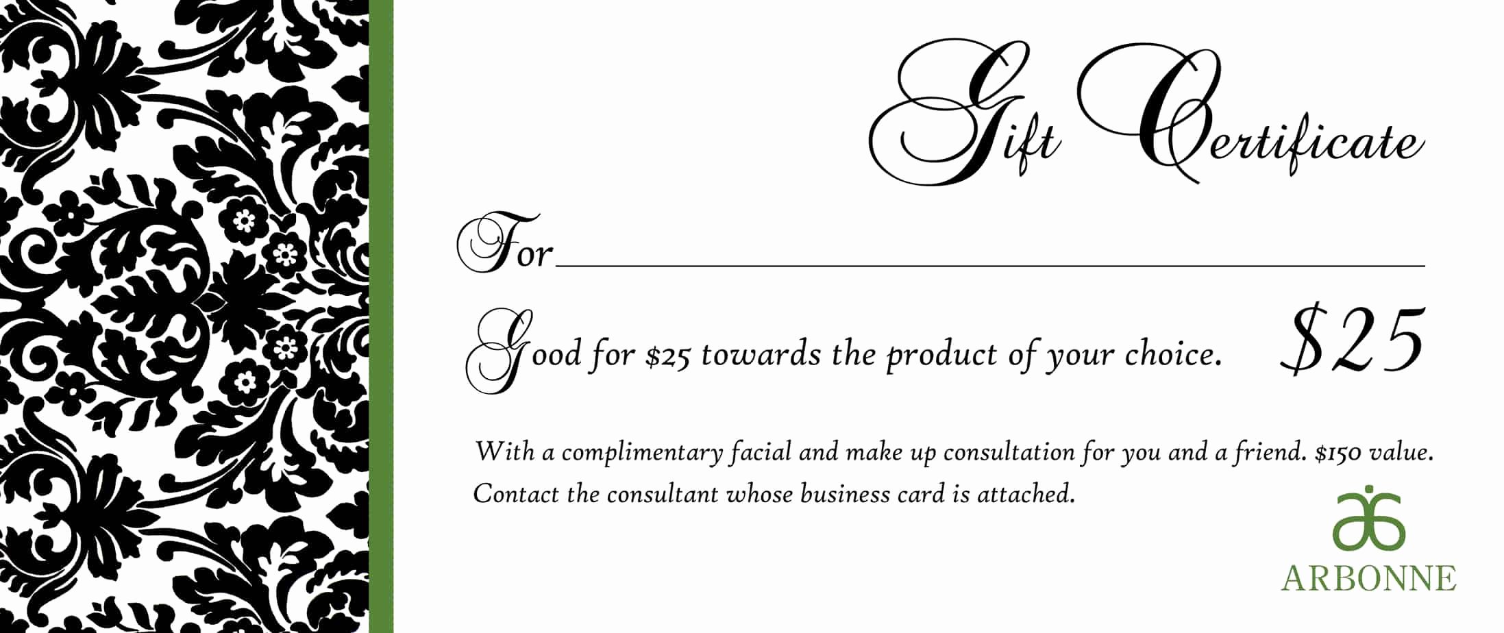 Samples Of Gift Certificate New 18 Gift Certificate Templates Excel Pdf formats