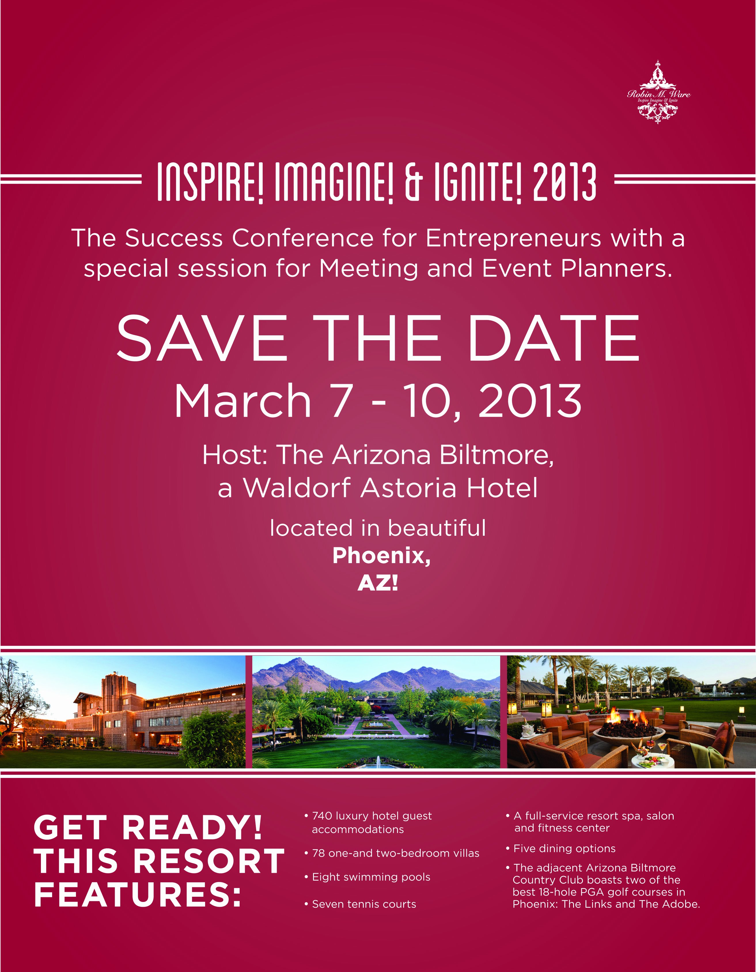 Save the Date Corporate event Unique Please Save the Date March 7 10 2013 for the Success