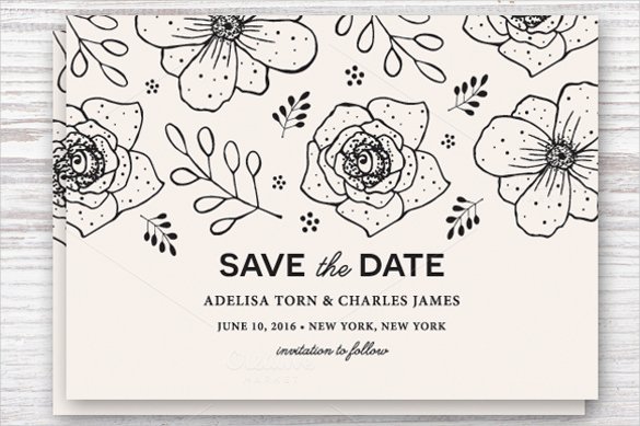 Save the Date Templates Photoshop Beautiful Save the Date Postcard Template – 25 Free Psd Vector Eps Ai format Download