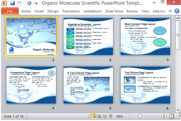 Scientific Presentation Powerpoint Template Inspirational organic Molecules Scientific Powerpoint Template