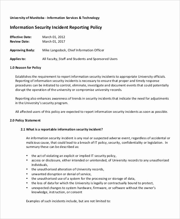 Security Incident Report Sample Luxury How to Write A Security Incident Report Sample Security