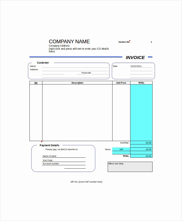 Self Employed Invoice Template Inspirational Self Employed Invoice Template Excel