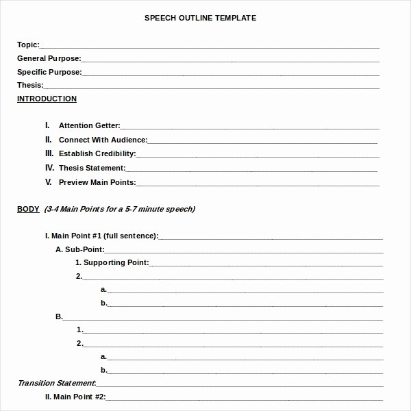 Sermon Outline Template Microsoft Word New 9 Outline Examples Download In Word Pdf