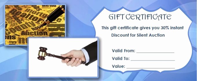 Silent Auction Gift Certificate Template Lovely 18 Best Silent Auction Certificates Images On Pinterest