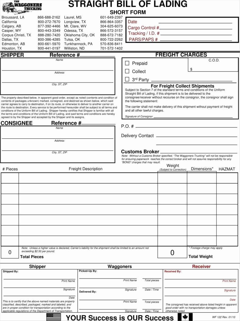 Simple Bill Of Lading Elegant 29 Bill Of Lading Templates Free Word Pdf Excel format Downloads