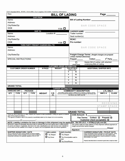 Simple Bill Of Lading Template Beautiful Bill Of Lading form Template Free Download Create Fill Print Wondershare Pdfelement
