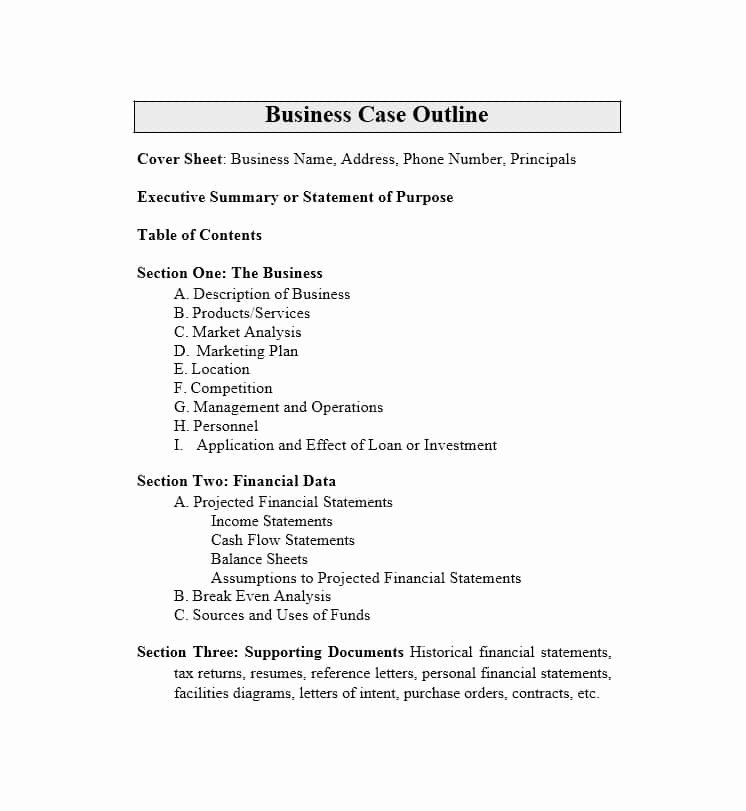 Simple Business Case Templates Best Of 30 Simple Business Case Templates &amp; Examples Template Lab