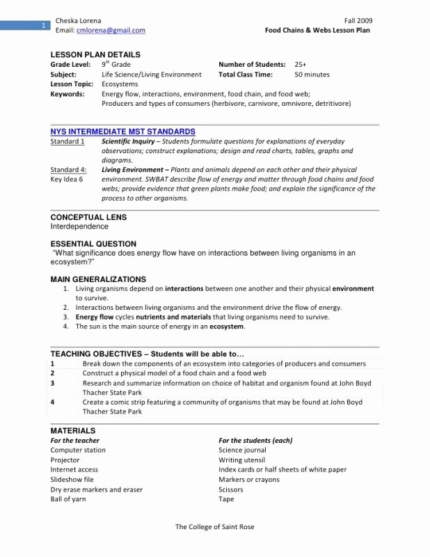 Siop Lesson Plan Template 1 New Siop Lesson Plan Examples