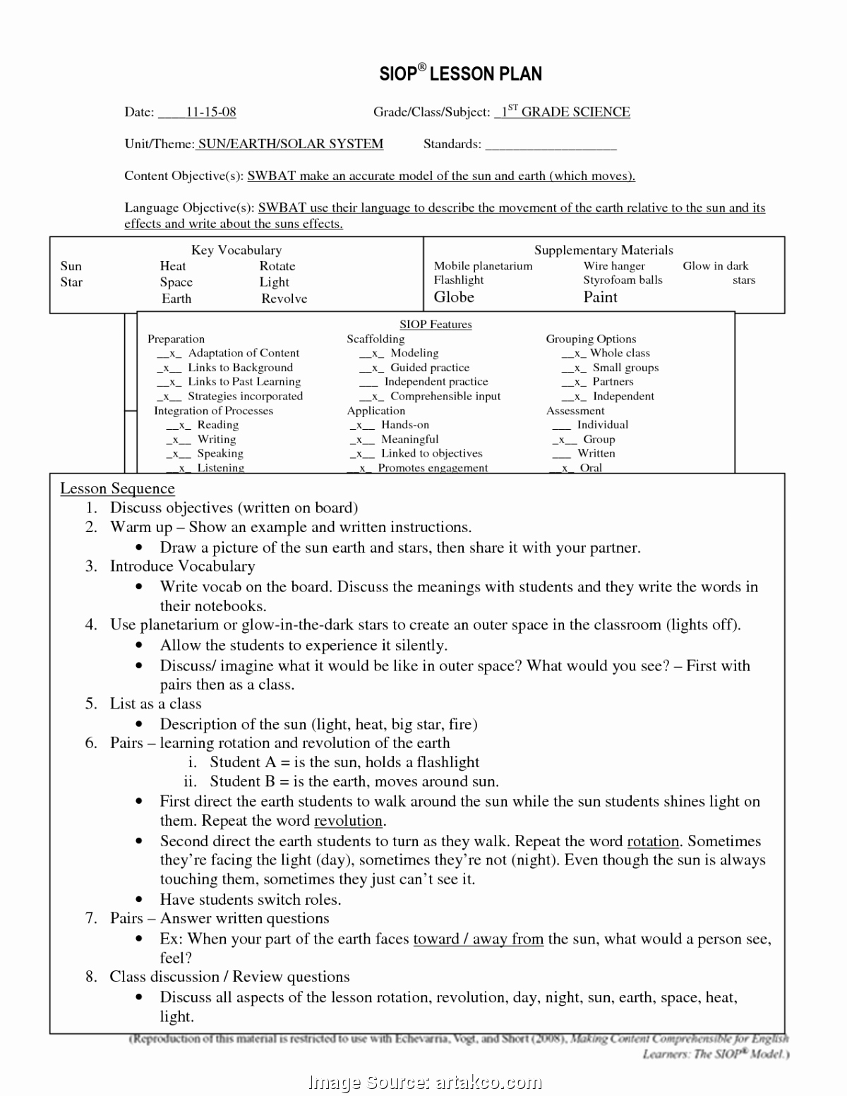Siop Lesson Plan Template 2 Lovely Fresh Example Siop Lesson Plan Template 3 fortable Siop Lesson Template Ideas Entry