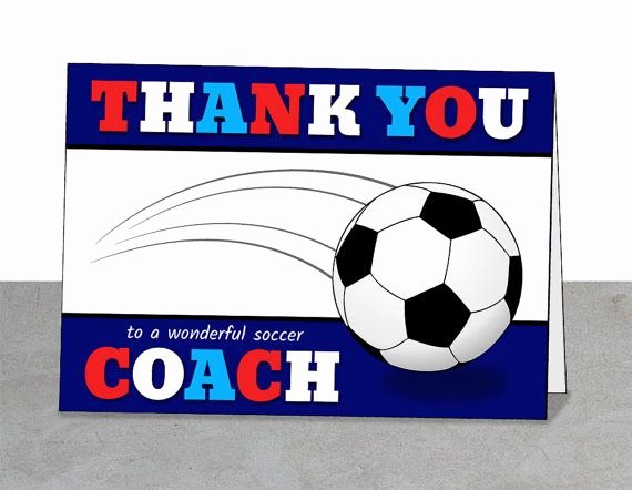 Soccer Thank You Cards Awesome soccer Coach Gift Printable Card Mentor Gift Coach Card soccer Team soccer Thank You