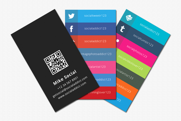 Social Media On Business Cards Best Of social Media Business Cards Samples and Design Ideas Startupguys