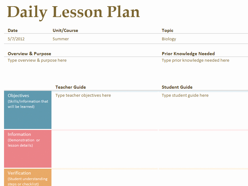 Social Studies Lesson Plan Templates Elegant Daily Lesson Plan Template Fotolip