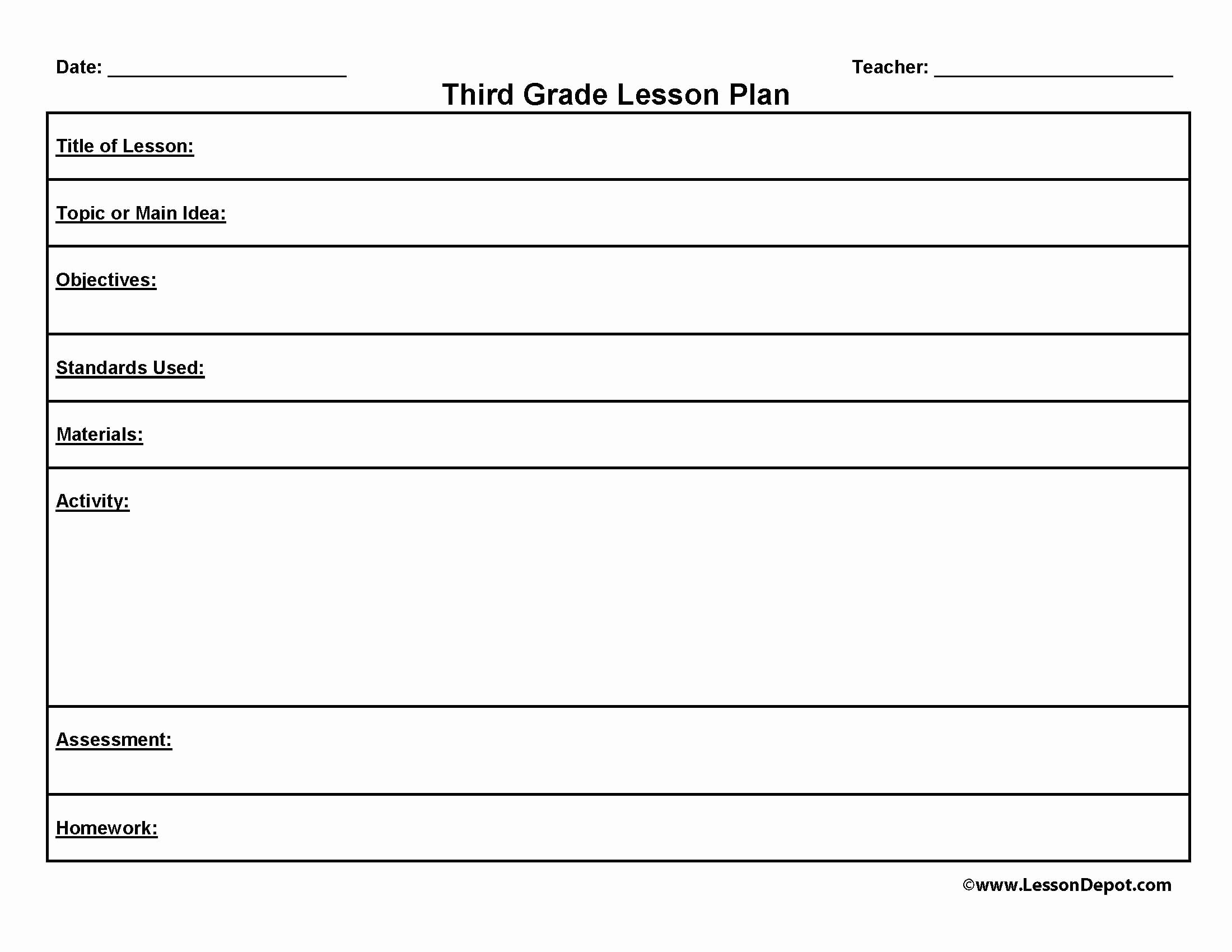 Social Studies Lesson Plan Templates Unique Third Grade Lesson Plan Template to Homeschool or Not to Homeschool
