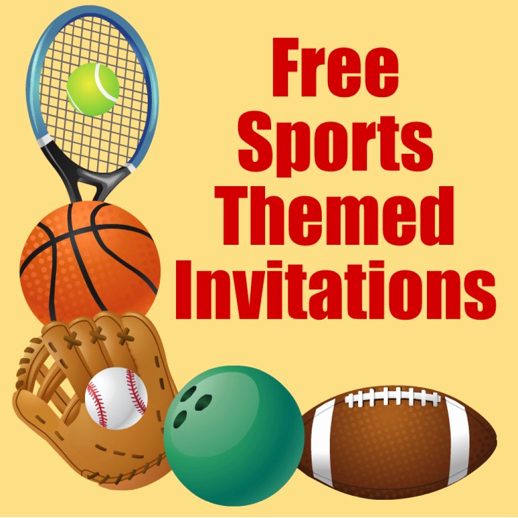 Sports Ticket Invitation Template Free Elegant Free Printable Sports Birthday Party Invitations Templates