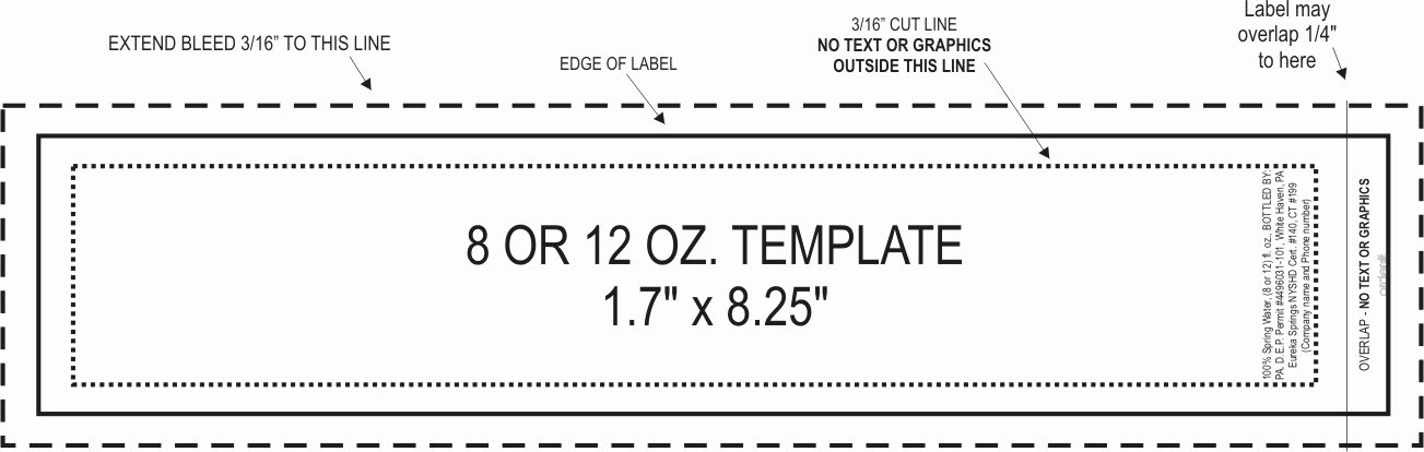 4 oz bottle label template 2 2307