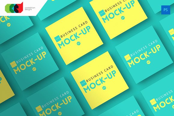 Square Business Card Mockup New Free Card Mock Up Designtube Creative Design Content