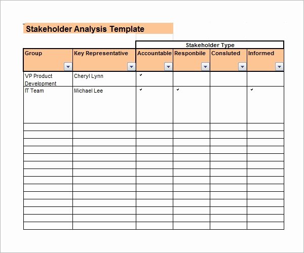 Stakeholder Analysis Template Excel Awesome Free 10 Stakeholder Analysis Samples In Google Docs Ms Word Pages