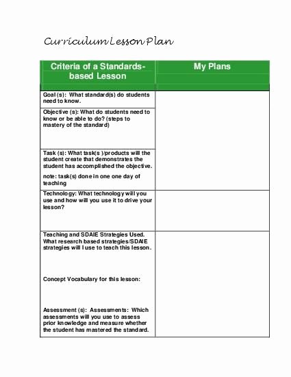 Standards Based Lesson Plan Template Beautiful Teacherlingo $1 49 Tandards Based Lesson Planning Guide Template for All Grades